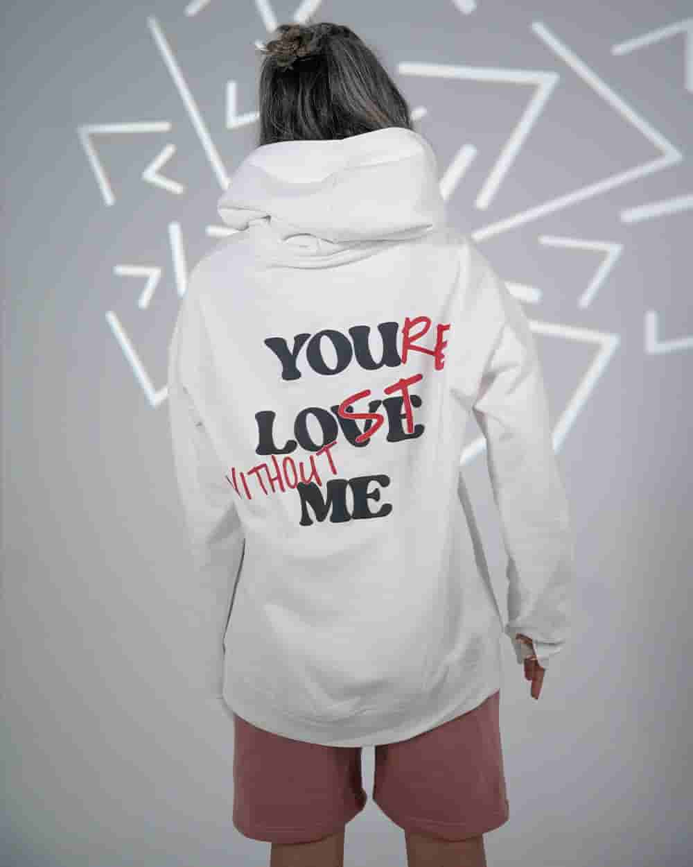White - LoveLost - hoodie by My Store - 
